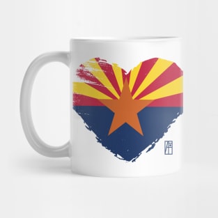 U.S. State - I Love Arizona - Arizona Flag Mug